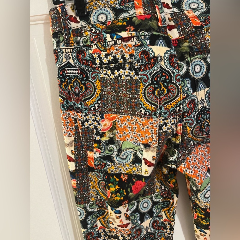 Alice + Olivia Patchwork Print Jeans - Picture 7 of 7